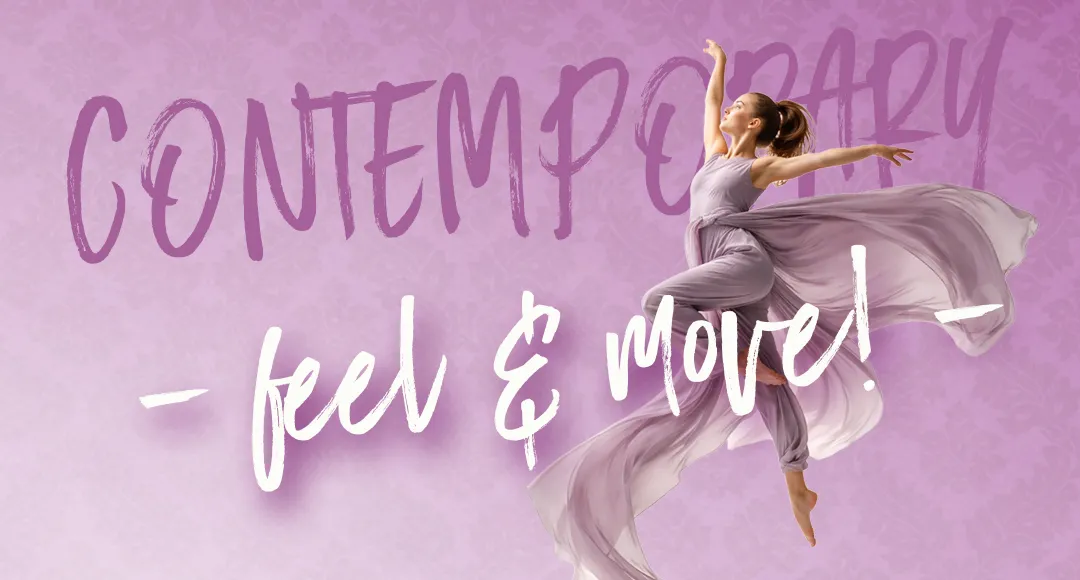 Plakat Contemporary Dance in der Ballettschule Cubas