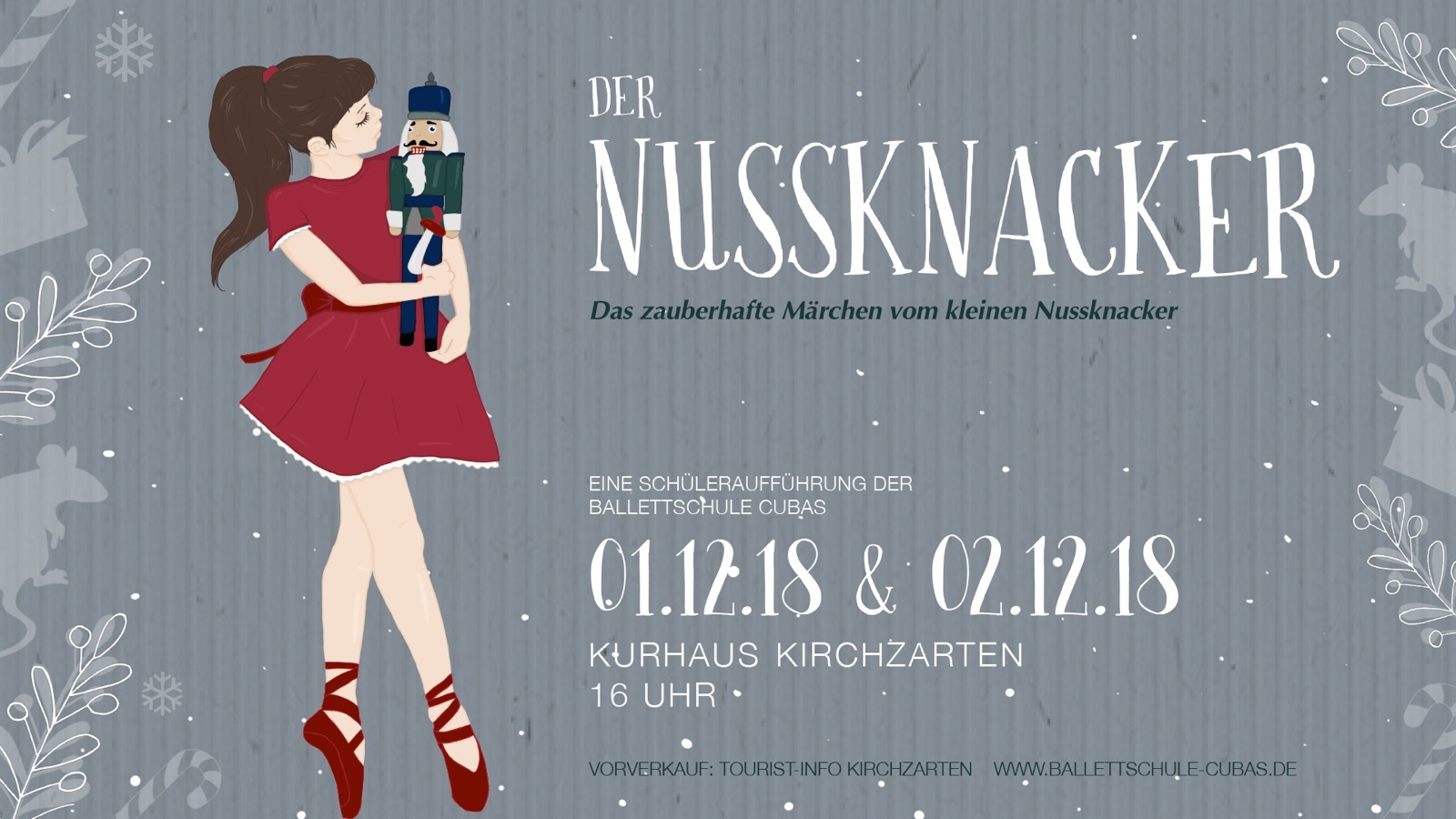 Das zauberhafte Märchen vom kleinen Nussknacker am 1. & 2. Dezember 2018
